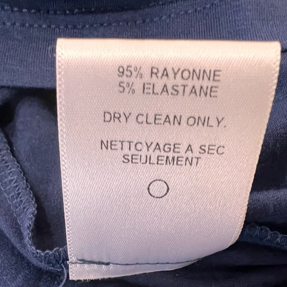 Velvet by Graham & Spencer Navy Beaded V-Neck Empire Waist Midi Dress S NWT USA - Picture 7 of 7